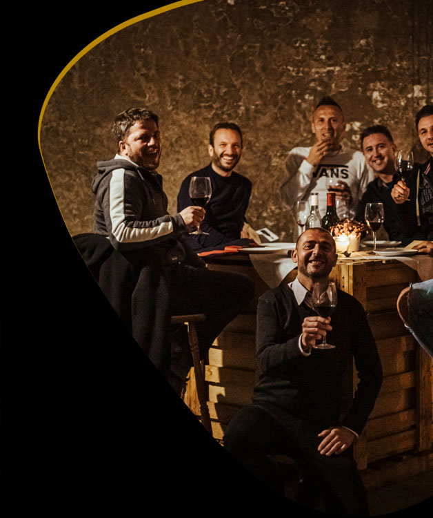 serate tra amici in cantina sul Lago di Garda